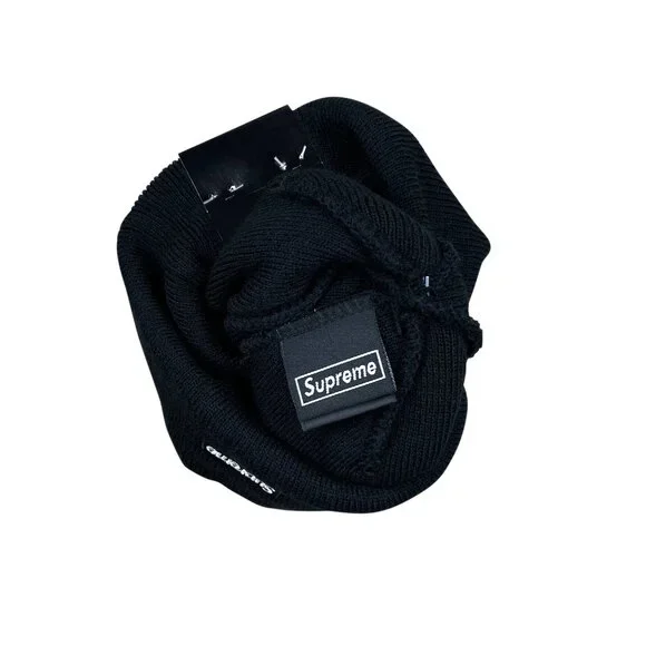 Supreme x New Era FW20 Frost S Logo Beanie Black - Picture 3 of 5